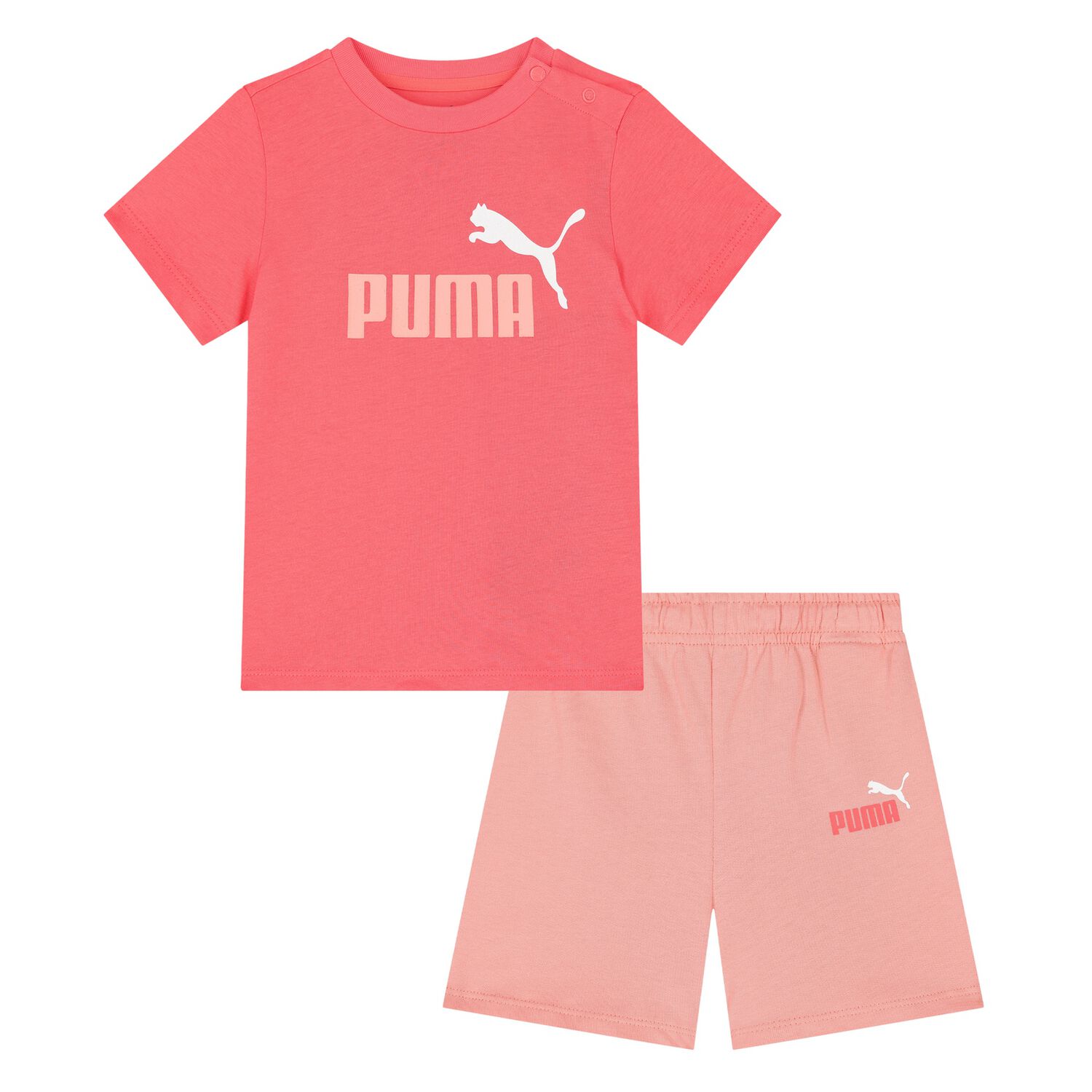Younger Girls Pink Logo Shorts Set, 2, hi-res image number null