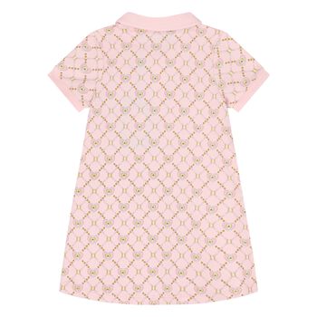 Younger Girls Pink Logo Polo Dress