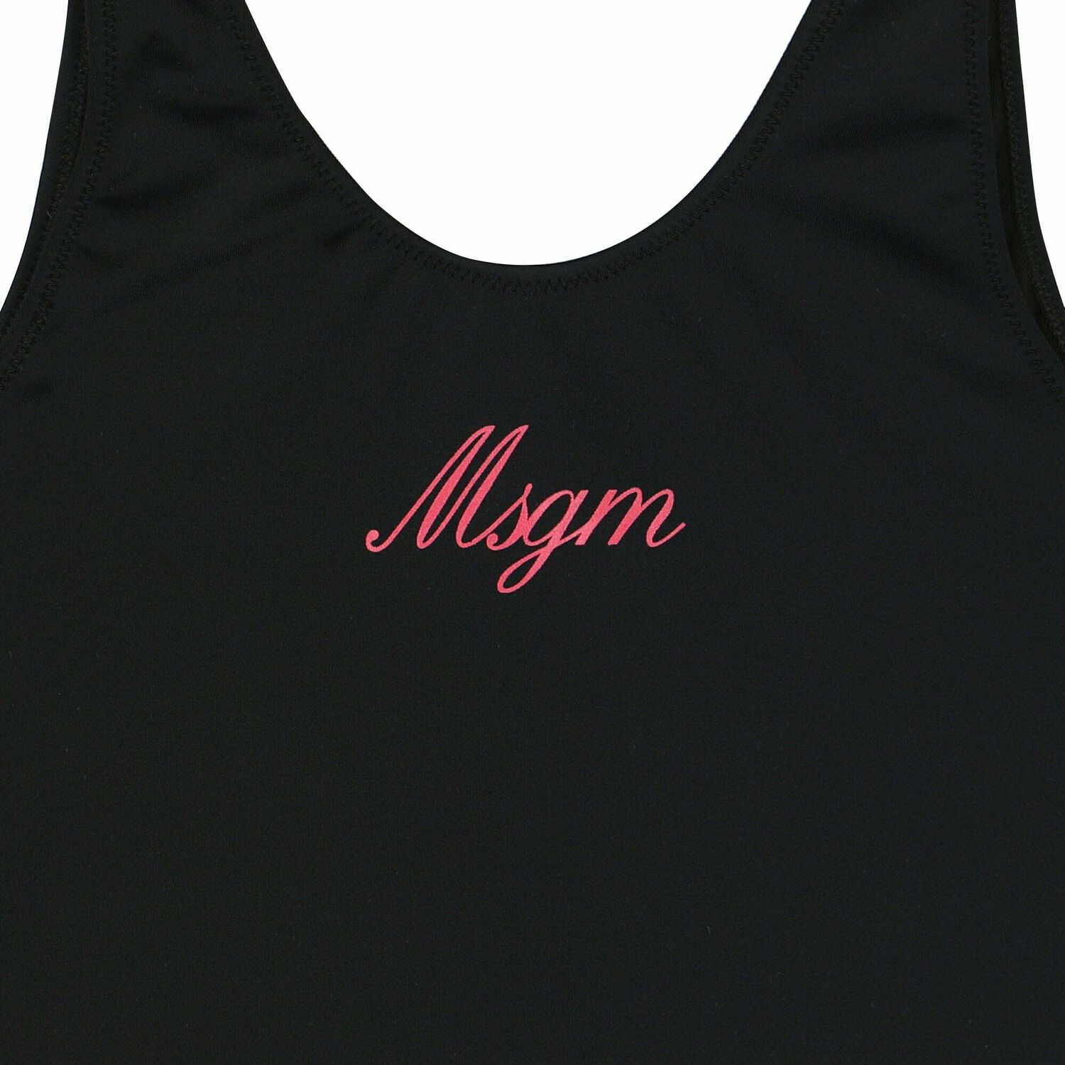 طقم سباحة بالشعار باللون الاسود للبنات, 1, hi-res image number null