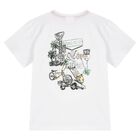 Boys White Logo T-Shirt, 1, hi-res