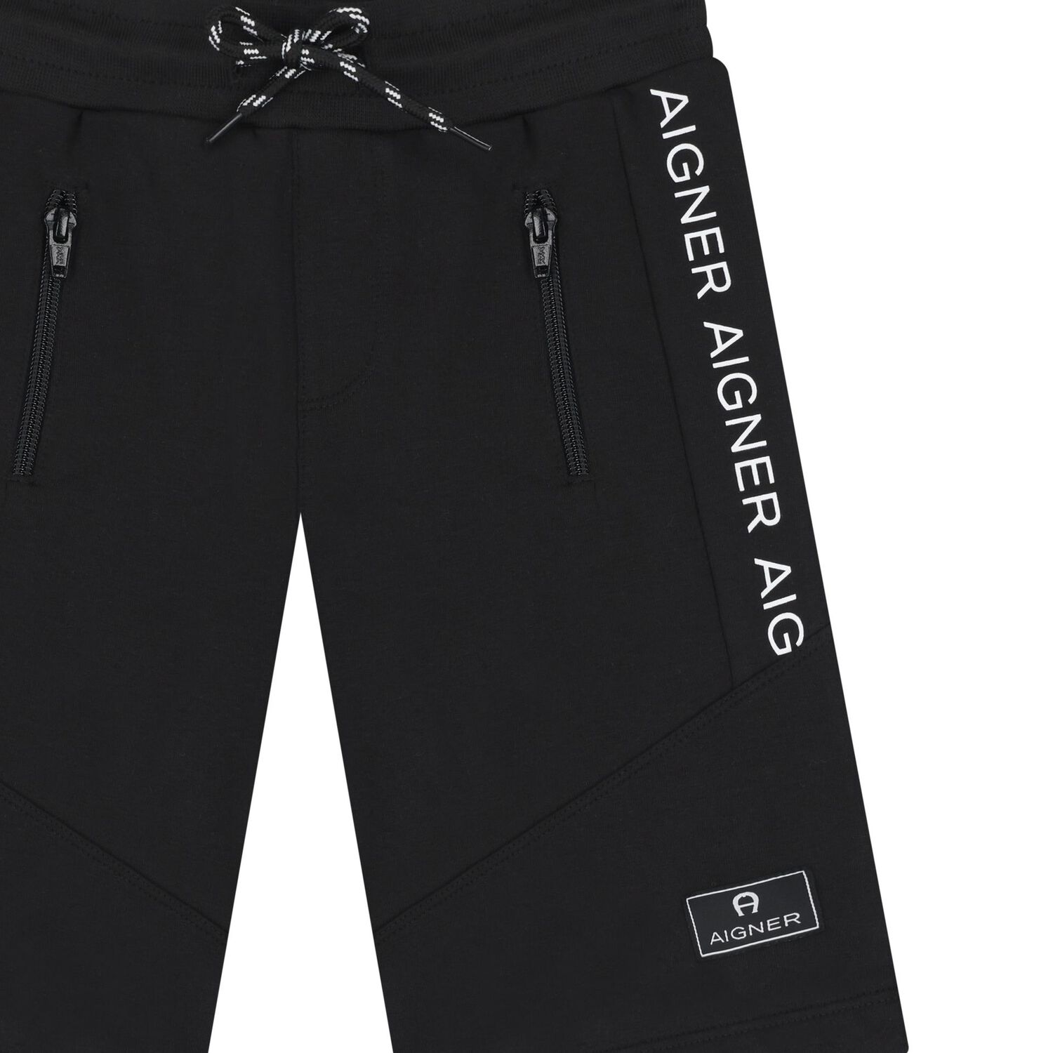 Boys Black Logo Shorts, 1, hi-res image number null