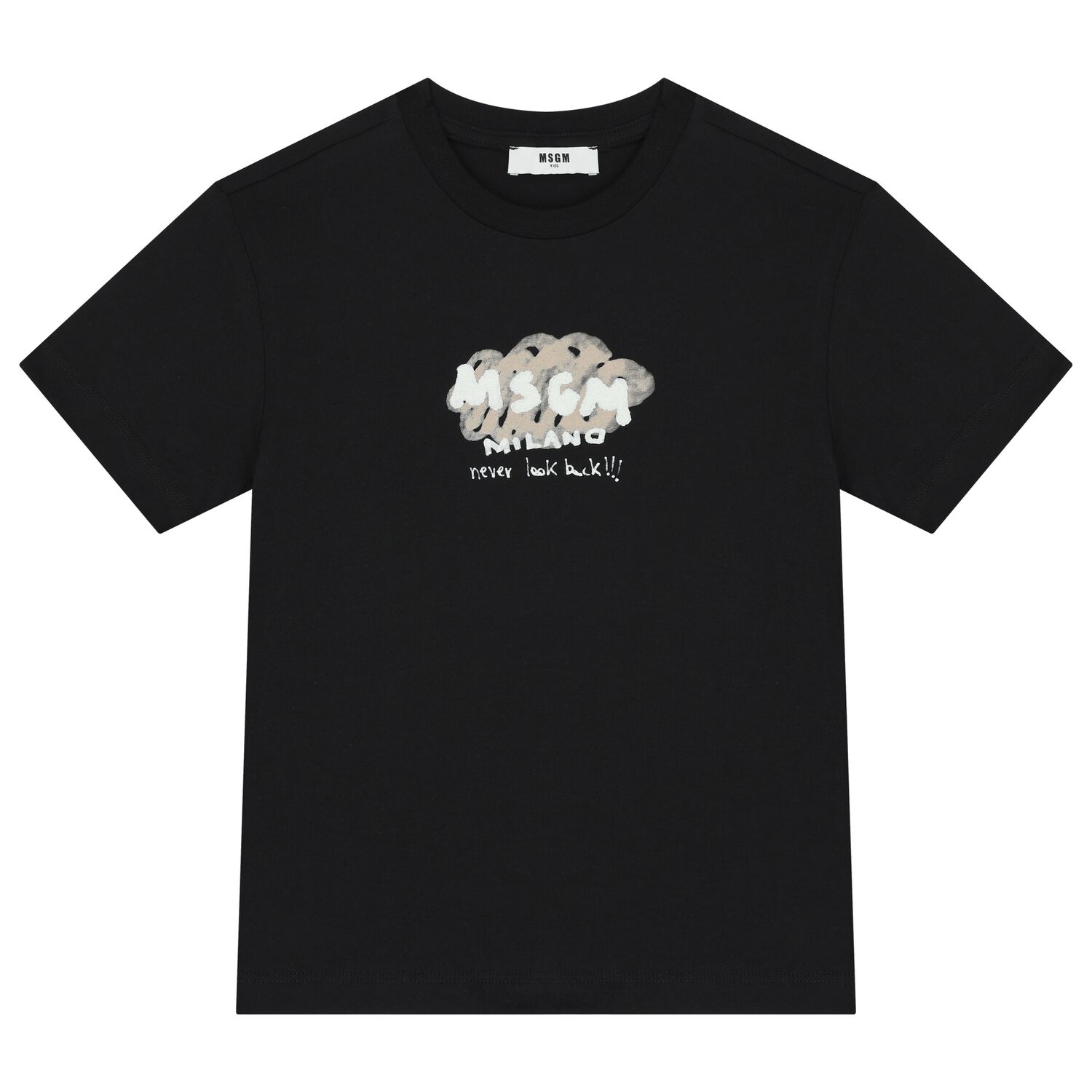 Boys Black Logo T-Shirt, 2, hi-res