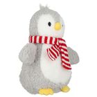 White & Grey Toboggan Twins Scarf Soft Toy ( 21CM ), 1, hi-res