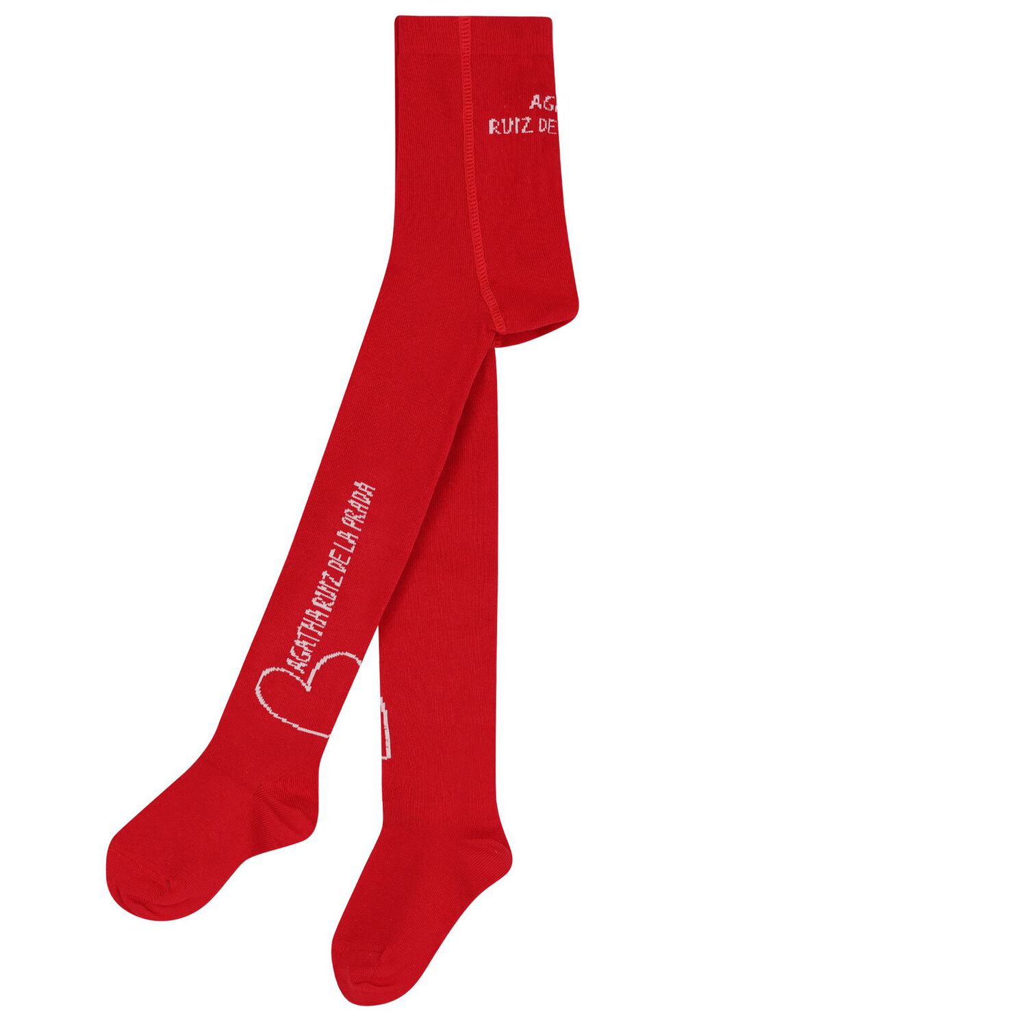 طقم بنات فستان بطبعة القلب باللون الأحمر, 1, hi-res