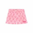 Girls Pink Teddy Print Shorts, 1, hi-res