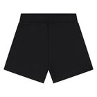 Younger Boys White & Black Logo Shorts Set, 1, hi-res