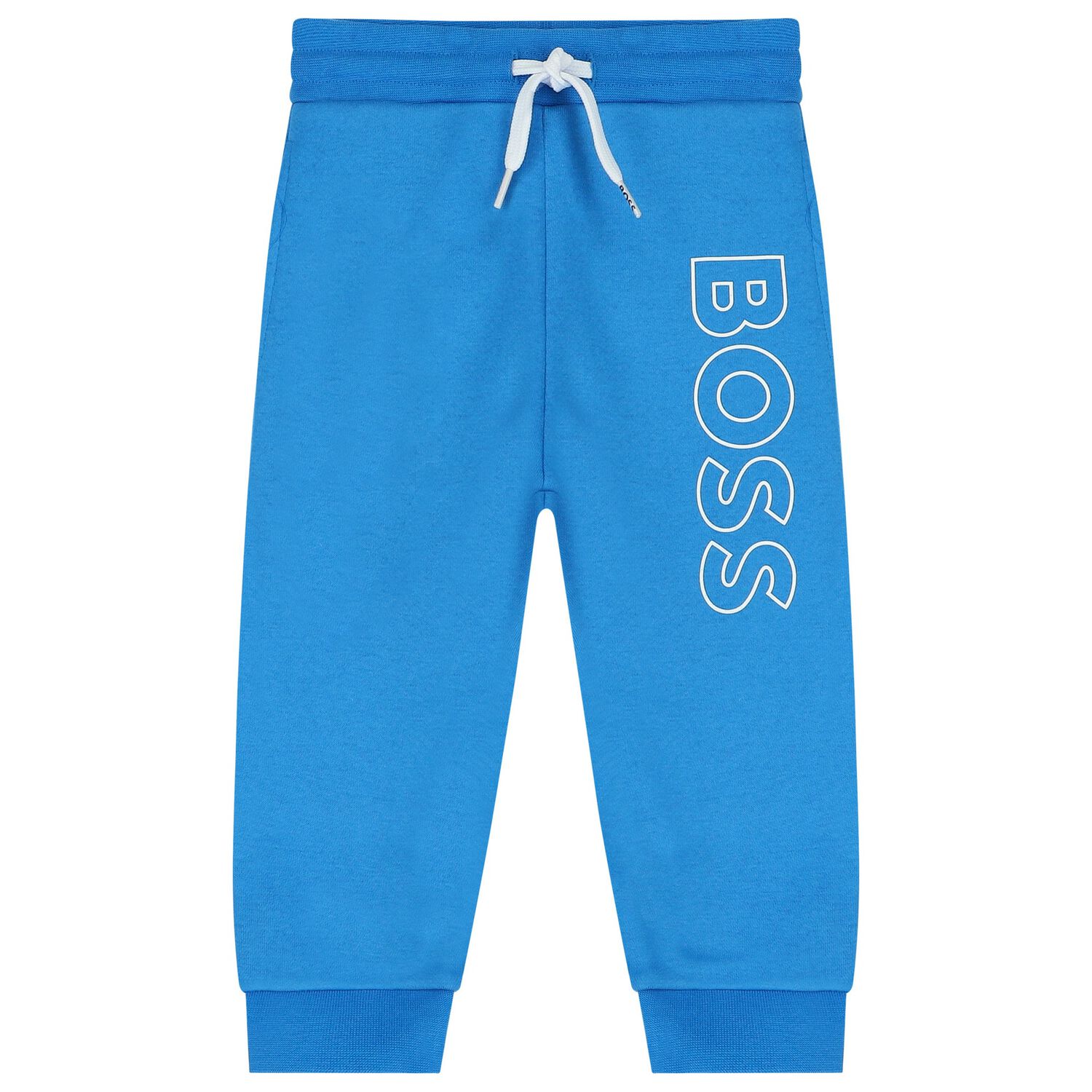 Younger Boys Blue Logo Joggers, 1, hi-res image number null