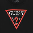 توب بأكمام طويلة بالشعار باللون الأسود للأولاد, 1, hi-res