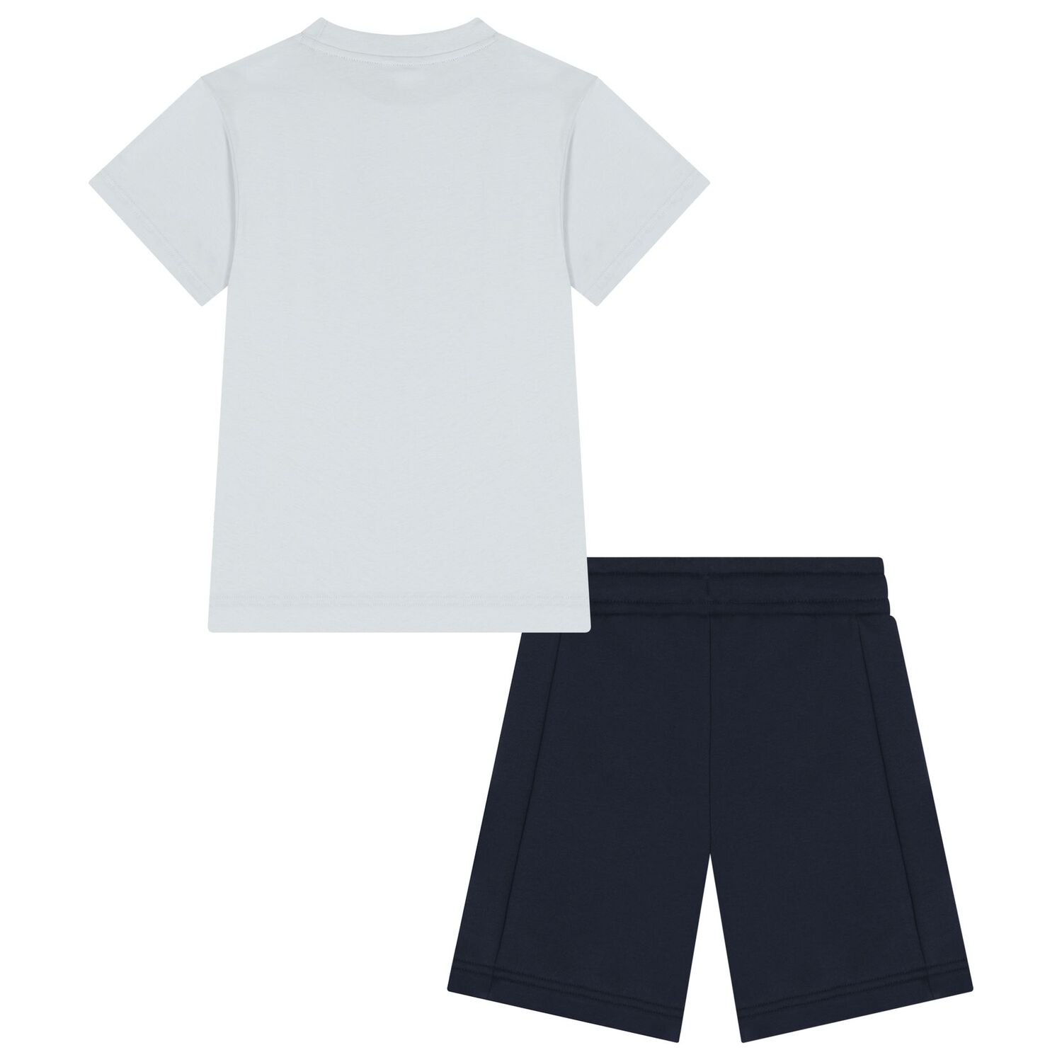 Boys Blue Logo Shorts Set, 1, hi-res
