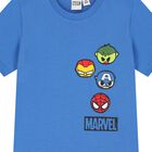Boys Blue Marvel T-Shirt, 1, hi-res