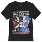 تي شيرت أسود بشعار للأولاد, 3, hi-res