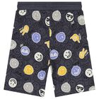 Boys White & Grey Shorts Set, 1, hi-res