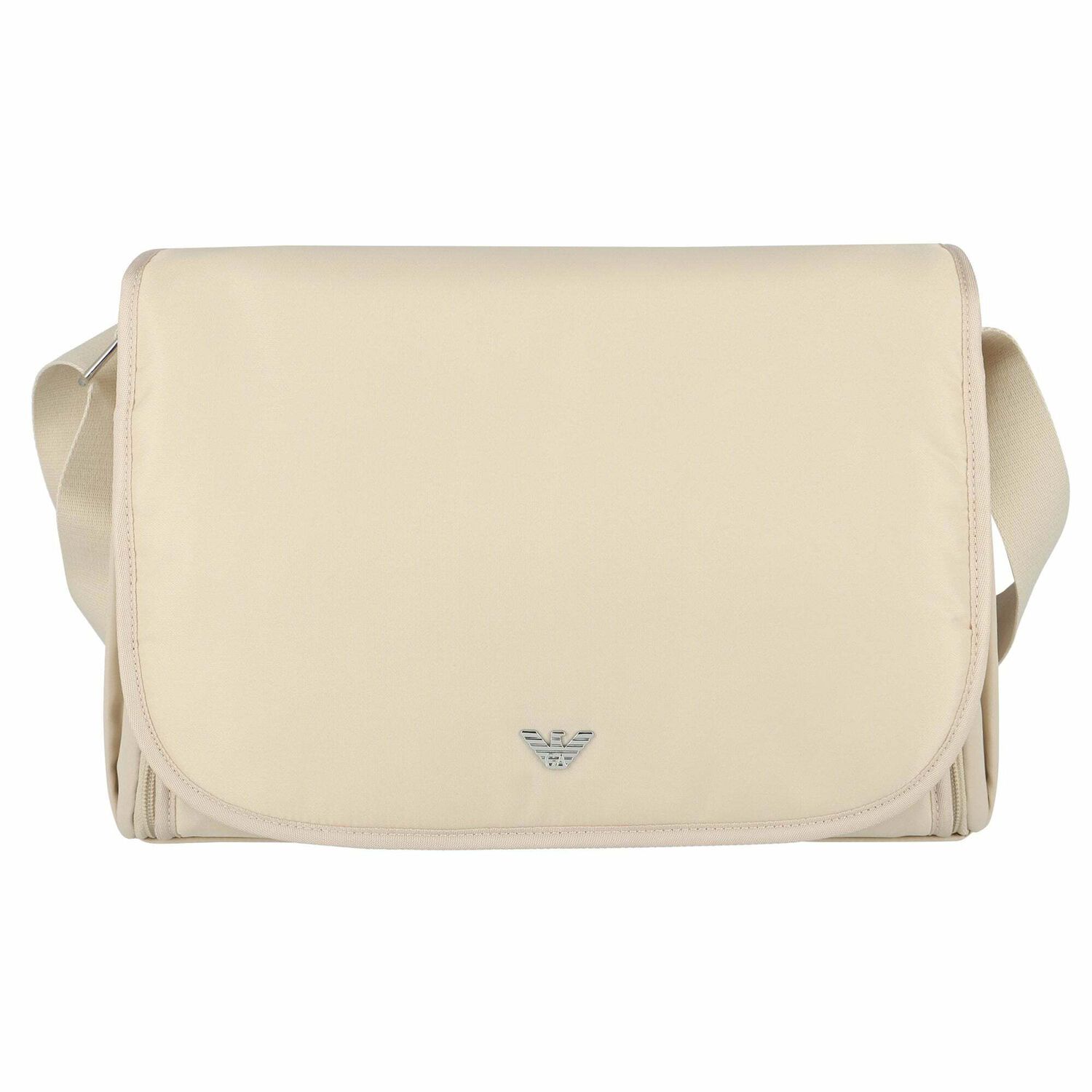 Beige Logo Baby Changing Bag, 6, hi-res