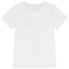 Boys White Teddy Bear Logo T-Shirt, 2, hi-res