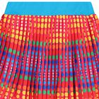 Girls Pink Pleated Dots Skirt, 1, hi-res