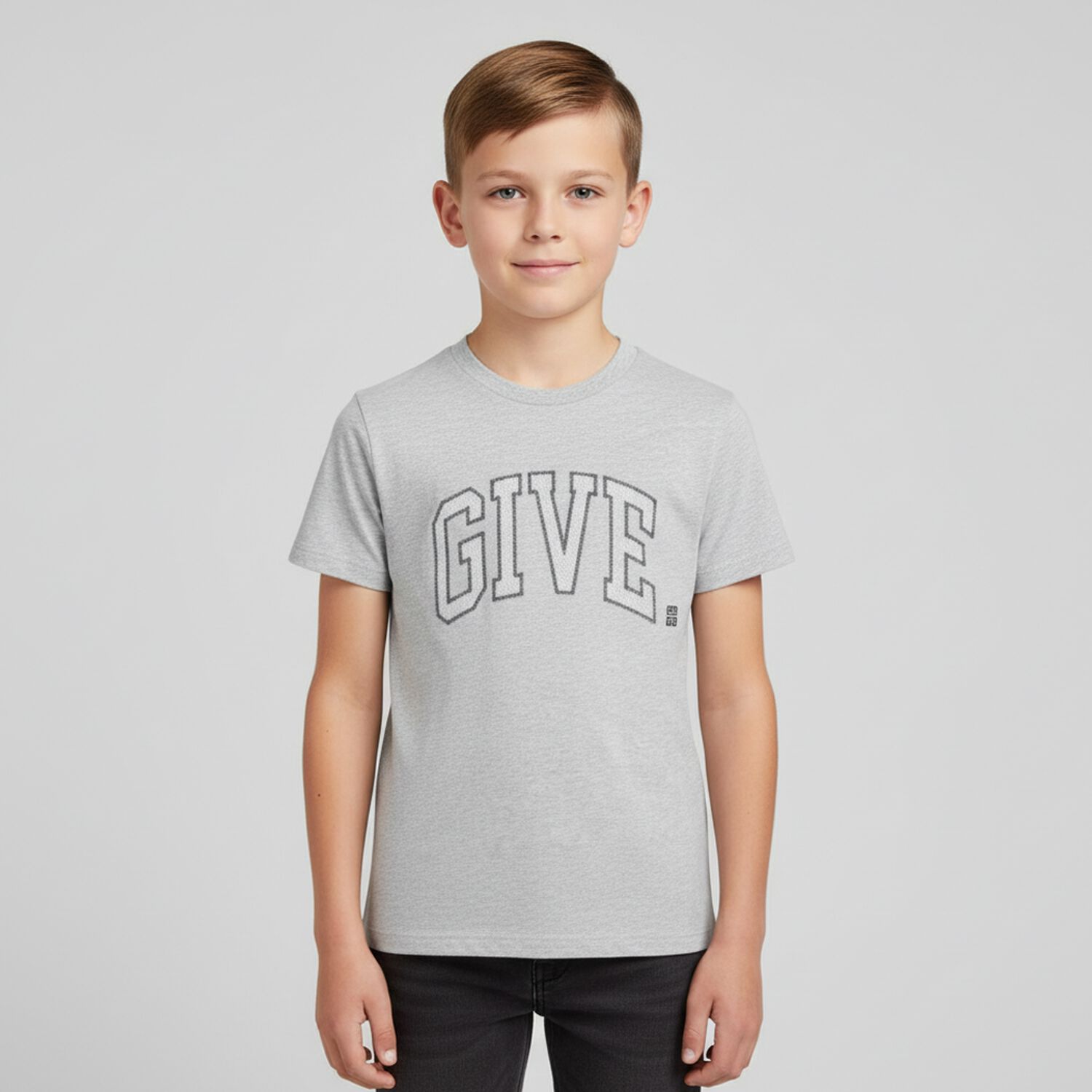 Boys Grey Logo T-Shirt, 2, hi-res