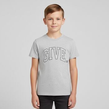 Boys Grey Logo T-Shirt