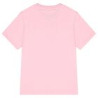 Girls Pink Embellished Logo T-Shirt, 1, hi-res