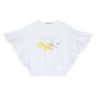 طقم شورت باللون الأبيض والأصفر, 1, hi-res