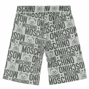 Boys Grey Logo Shorts