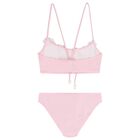بيكيني اطفال مزين بزهور ثري دي باللون الوردي للبنات , 1, hi-res
