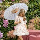 تنورة شيفون باللون الزهرى الفاتح للبنات , 1, hi-res