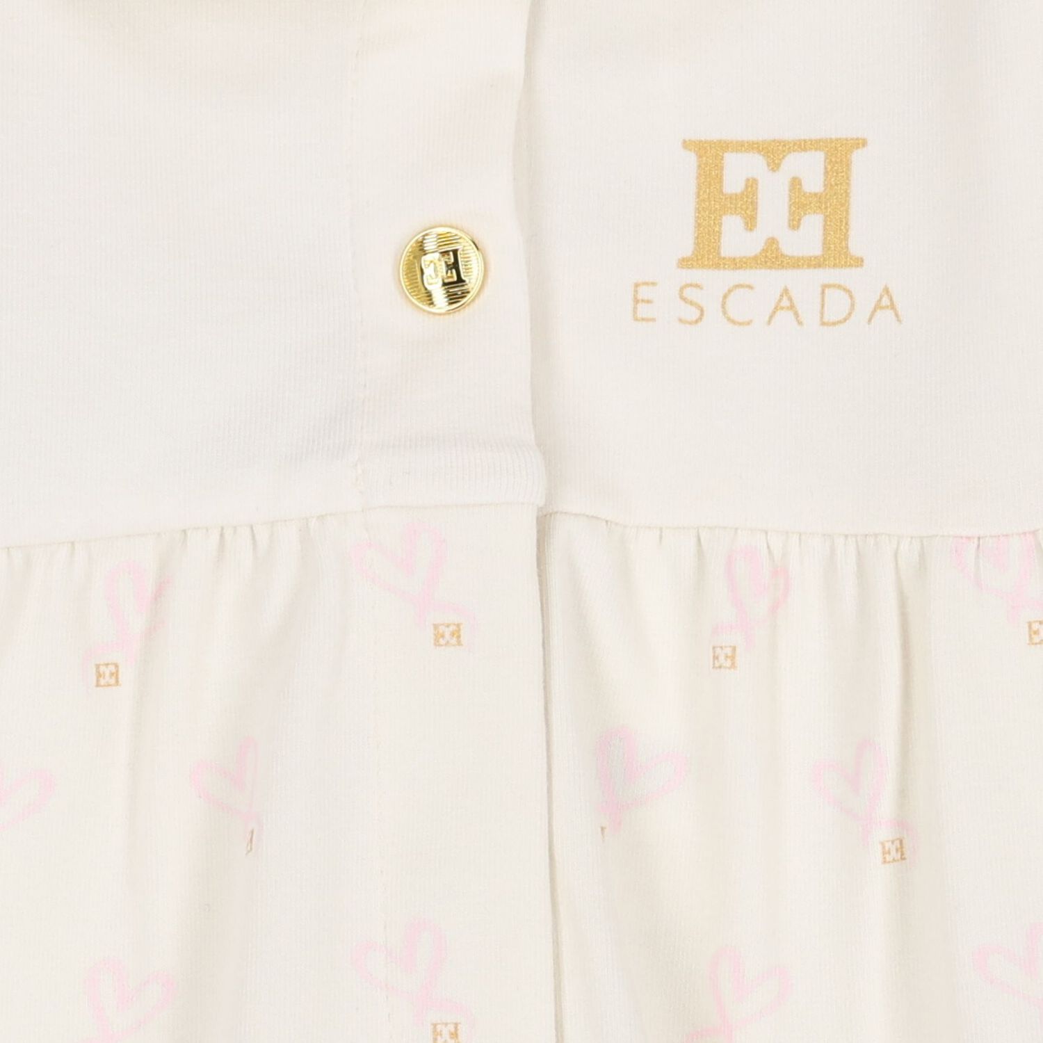 أفارول بنات بطبعة قلب باللون العاجي, 1, hi-res