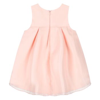 Younger Girls Pink Organza Dress