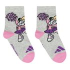 Girls Purple, Grey & White Disney Logo Socks ( 3-Pack ), 1, hi-res