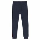 Boys Navy Cotton Joggers, 2, hi-res
