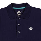 Boys Navy Logo Polo Shirt, 1, hi-res