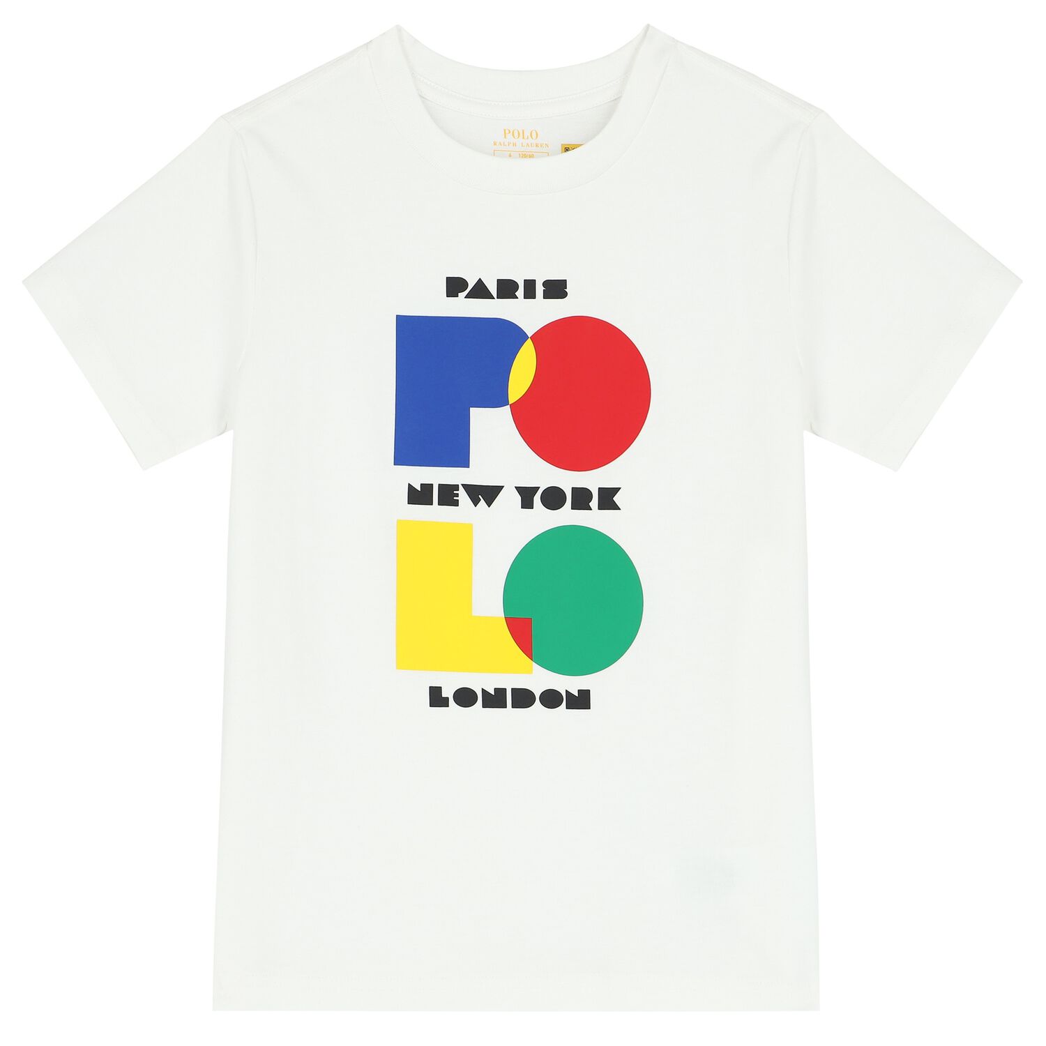 Boys White Logo T-Shirt, 1, hi-res