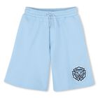 Boys Blue Tiger Logo Shorts, 1, hi-res