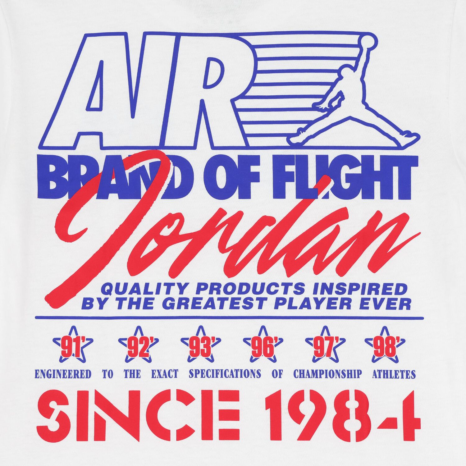 Boys White Jordan Logo T-Shirt, 1, hi-res
