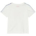 Girls Ivory Logo T-Shirt, 1, hi-res