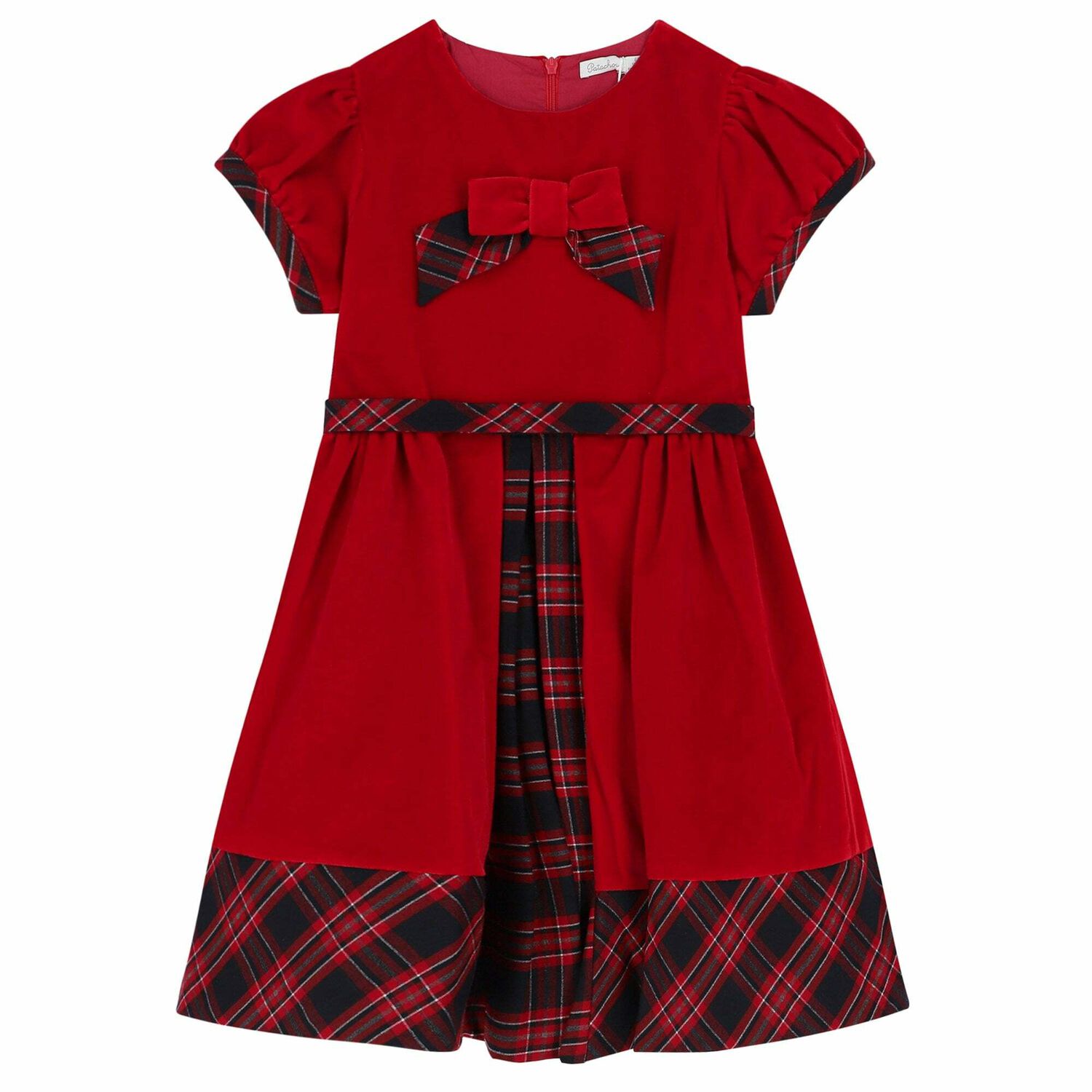 Girls Red Tartan Dress, 1, hi-res image number null