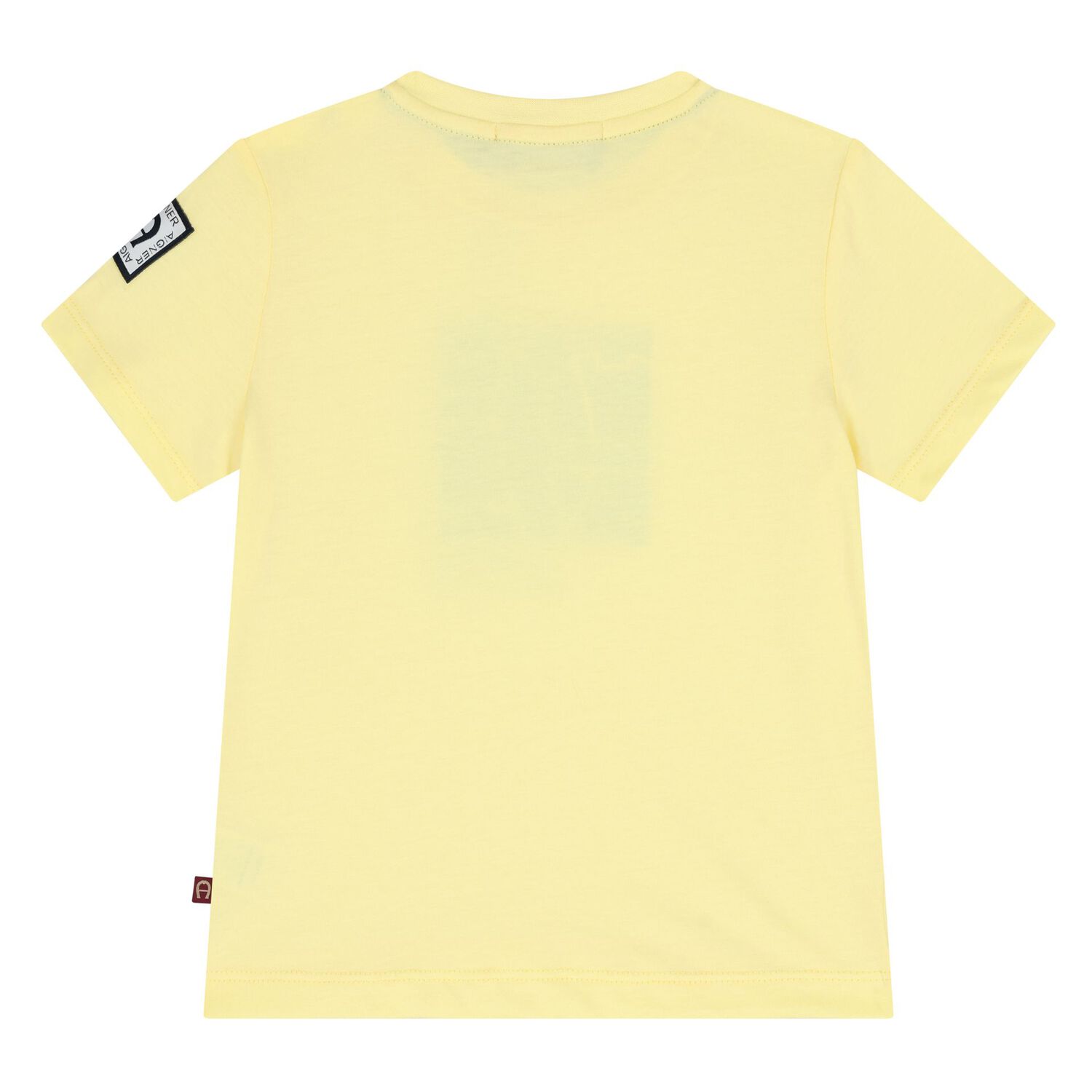 تيشيرت اولاد بالشعار باللون الاصفر , 1, hi-res