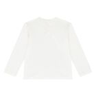 Baby Boys White Logo Long Sleeve Top, 1, hi-res