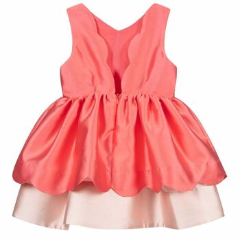 Girls Pink Bow Dress