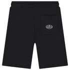 Boys Black Logo Shorts, 2, hi-res