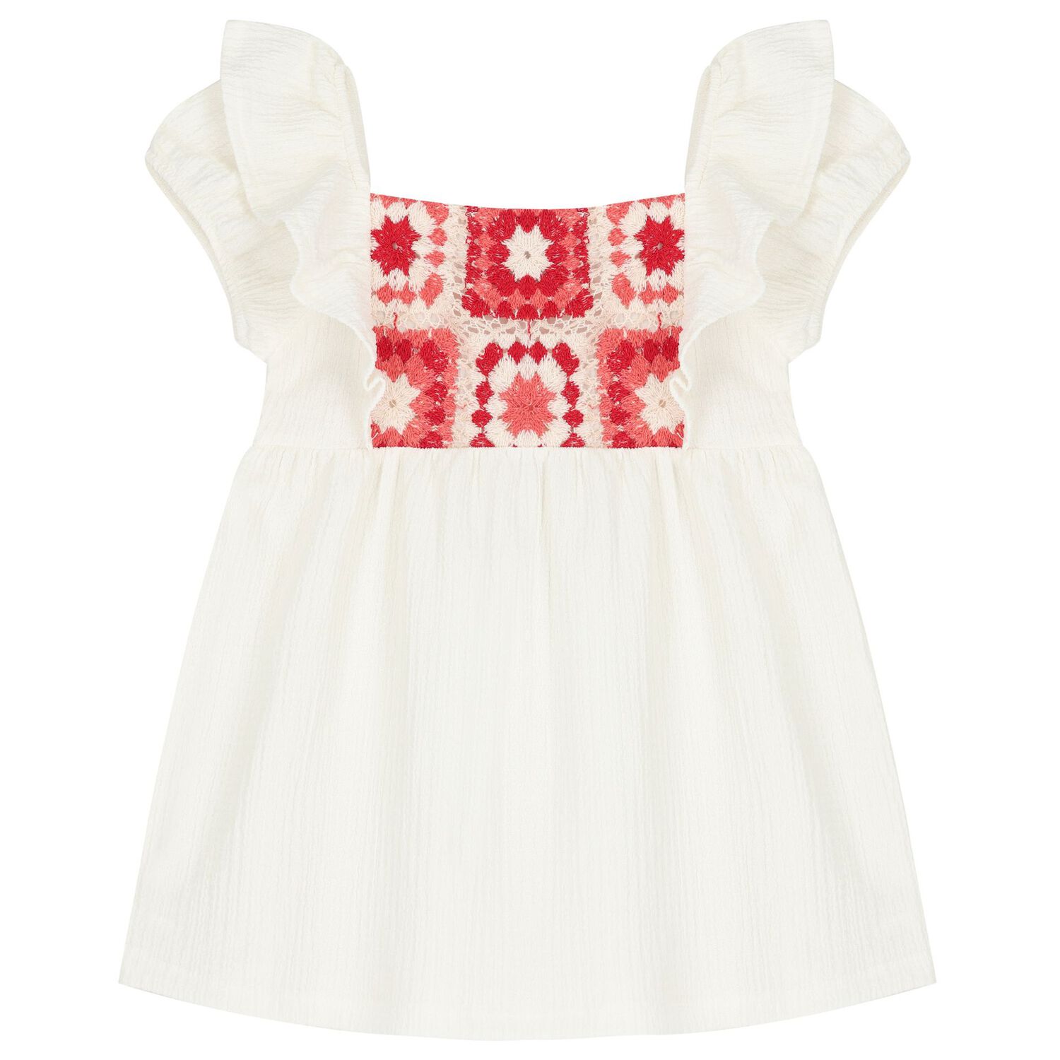 Girls Ivory & Red Leggings Set, 1, hi-res