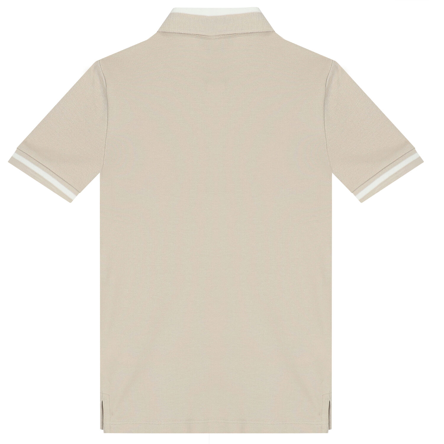 Boys Beige Logo Polo Shirt, 1, hi-res