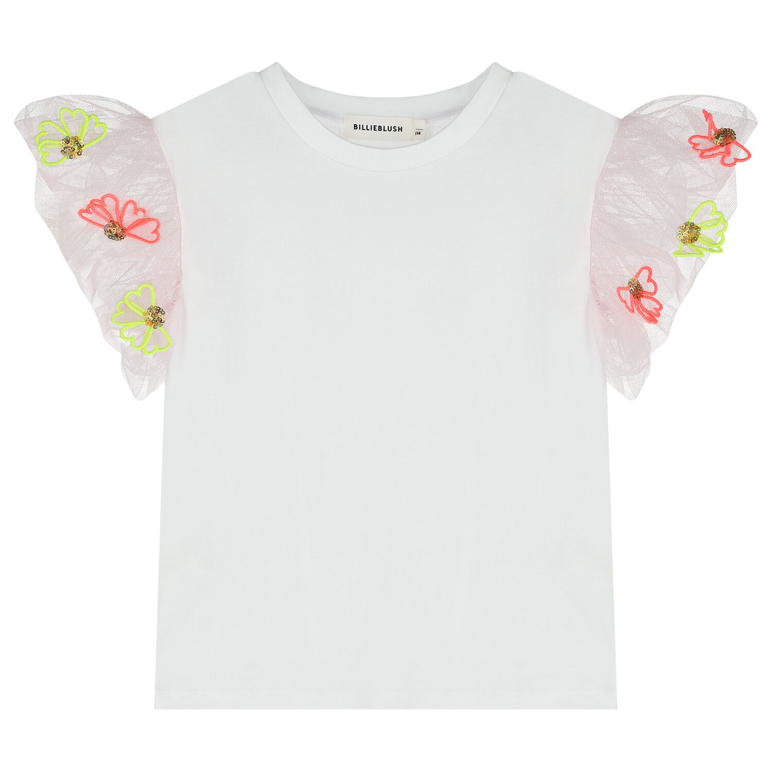 Girls White & Pink T-Shirt, 1, hi-res