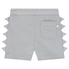 Younger Boys Grey Spike Shorts, 1, hi-res