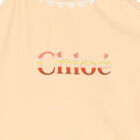 مايوه بالشعار باللون الوردي للبنات, 1, hi-res