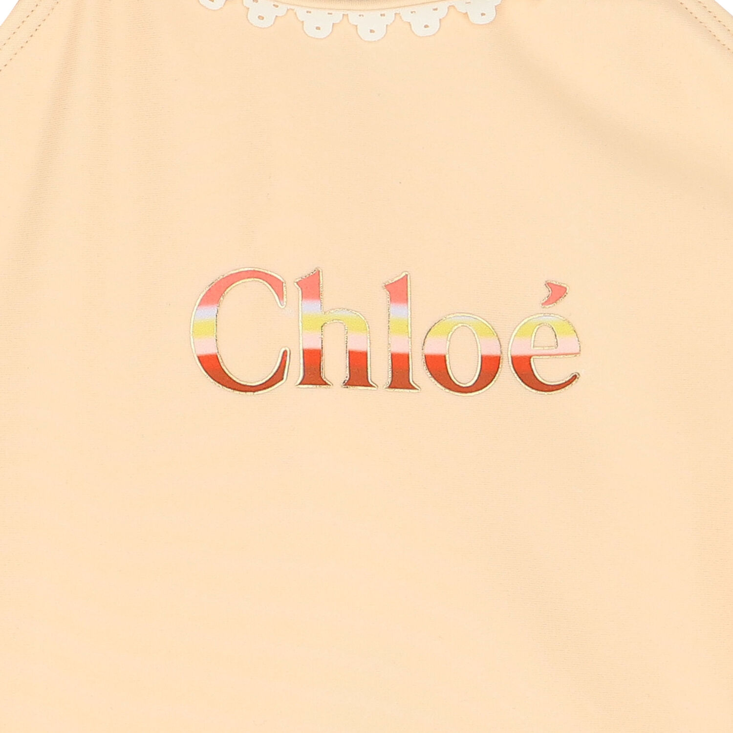 مايوه بالشعار باللون الوردي للبنات, 1, hi-res