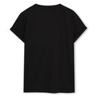 Girls Mini me Black Logo T-Shirt, 1, hi-res