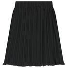 Girls Black Pleated Skirt, 1, hi-res