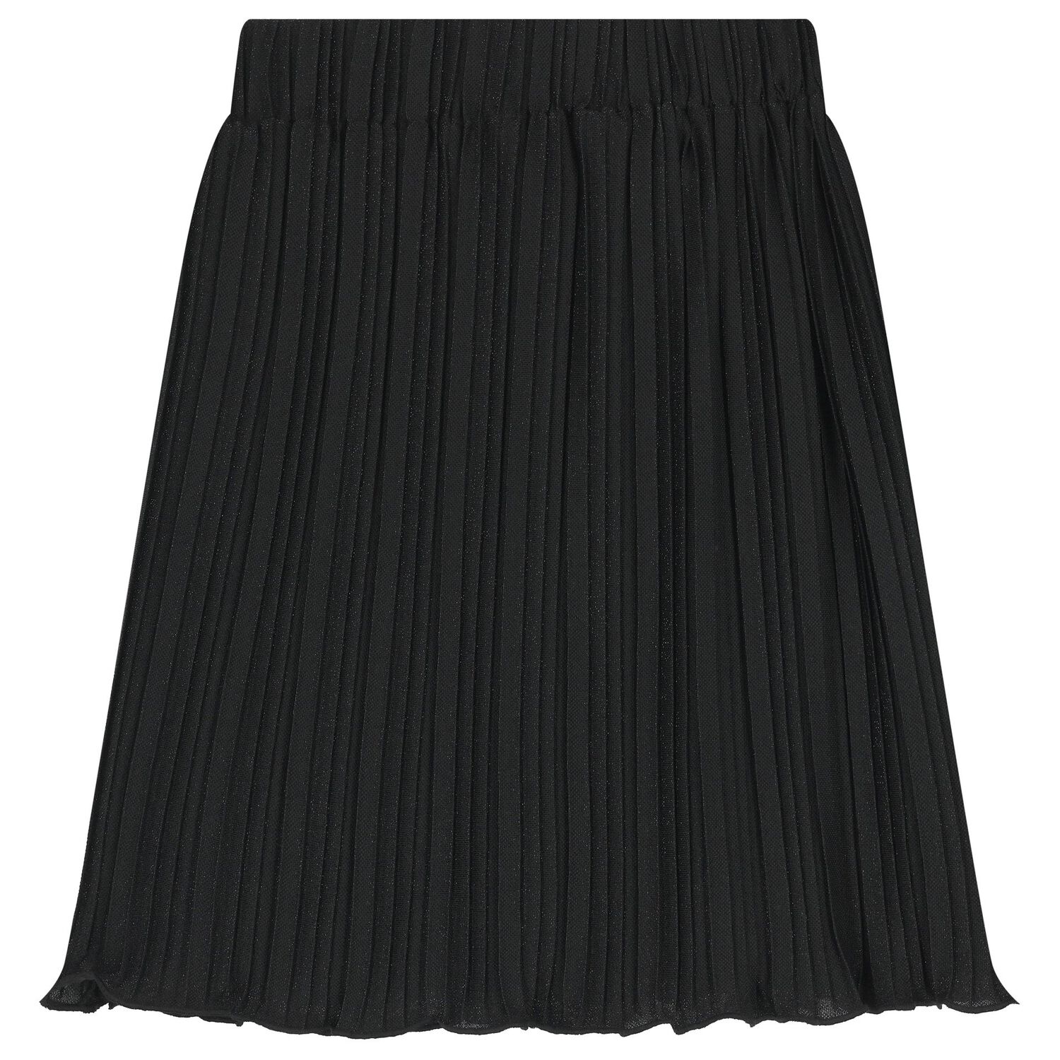 Girls Black Pleated Skirt, 1, hi-res
