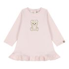 Baby Girls Pink Teddy Bear Dress, 2, hi-res